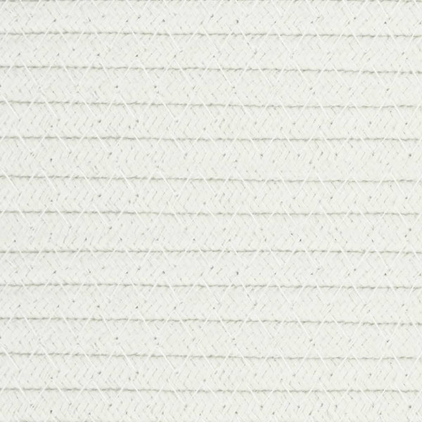Beige/Weißer Wäschekorb Baumwolle Ø60x36 cm