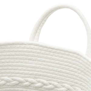 Braun-Weißer Aufbewahrungskorb Ø43 cm
