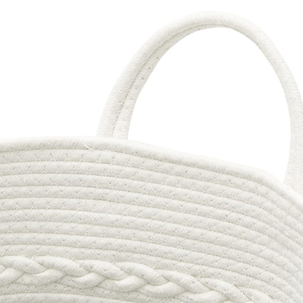 Braun-Weißer Aufbewahrungskorb Ø43 cm