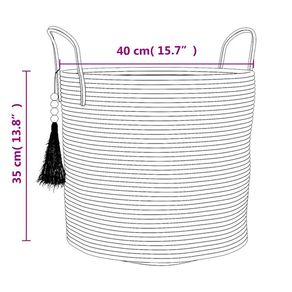 Brauner Aufbewahrungskorb Ø40cm