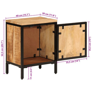 Nachttisch Mango Massivholz 40x30x52,5 cm