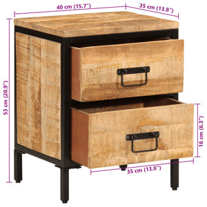 Nachttisch Mango Massivholz 40x35x53 cm