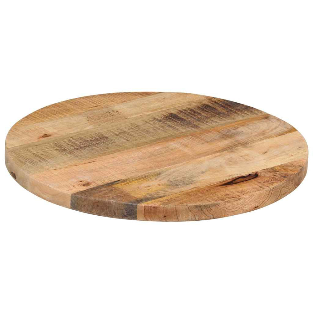 vidaXL Tabletop Ø 40x1.5 cm Round Rough Solid Mango Wood