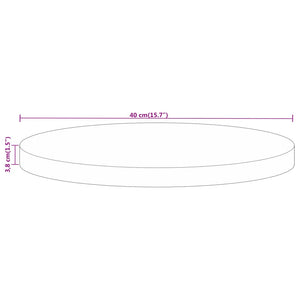 Runde Tischplatte aus Mangoholz, Ø 40 cm