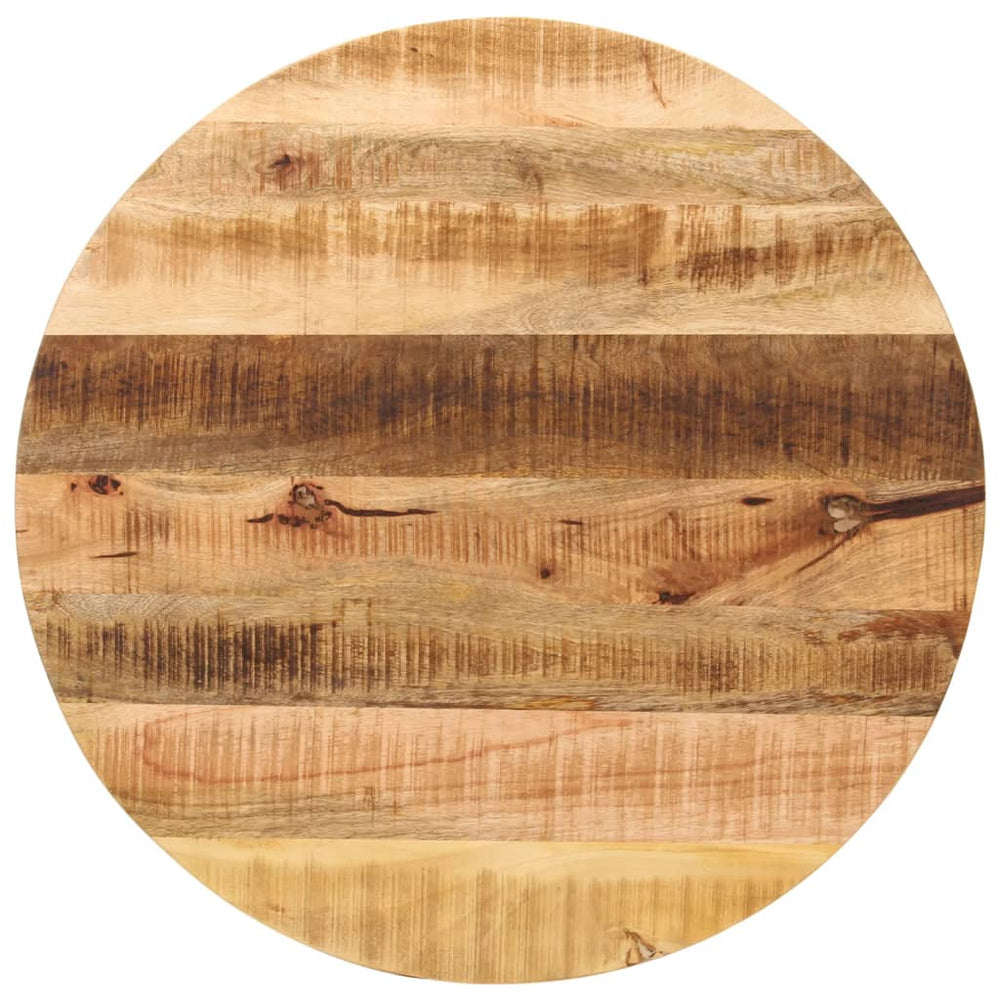 Runde Tischplatte aus Mangoholz, 90 cm