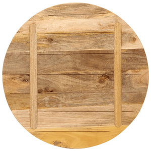 Runde Tischplatte aus Mangoholz, 90 cm