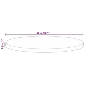 Runde Tischplatte Altholz 50 cm