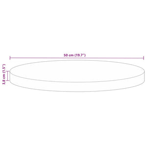 Runde Tischplatte Altholz Massiv Ø 50cm