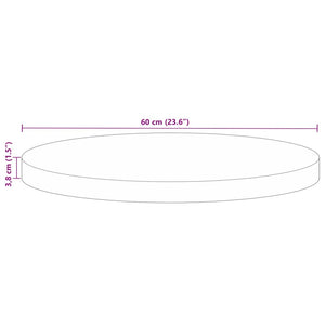 Runde Tischplatte Altholz 60cm