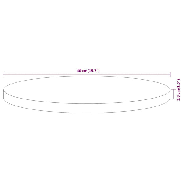 Akazie Tischplatte Rund Ø40cm