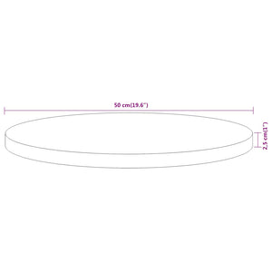 Akazie Tischplatte Rund Ø50cm