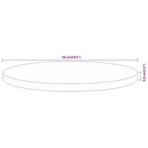 Akazie Tischplatte Rund Ø50cm