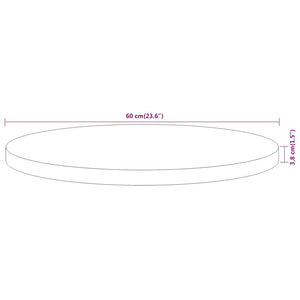 Akazie Tischplatte Rund Ø60cm