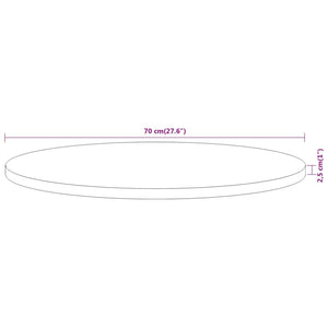 Runde Tischplatte Akazie Ø70cm