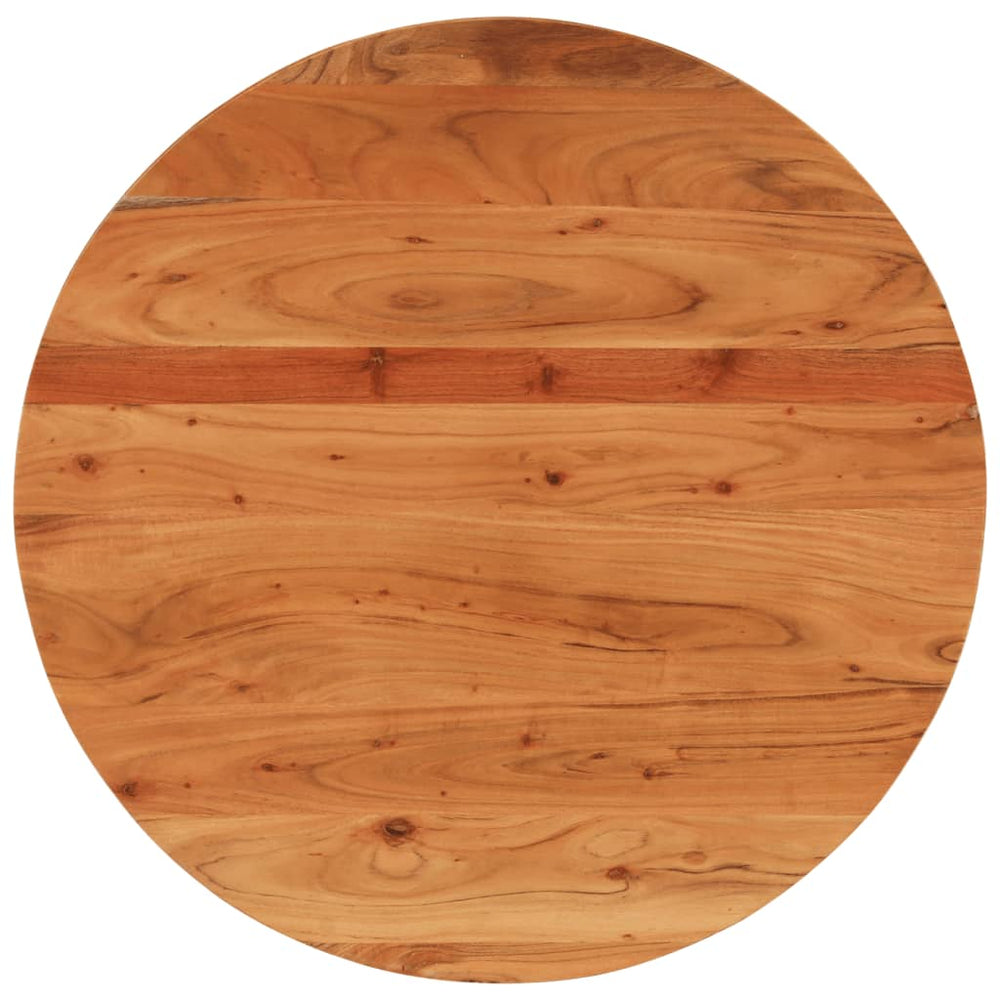 Runde Tischplatte Akazie Massivholz Ø80cm