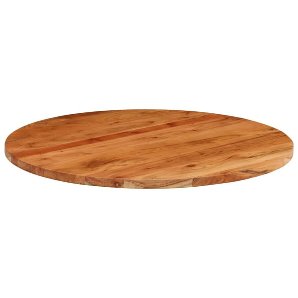 Runde Tischplatte Akazie Massivholz Ø80cm