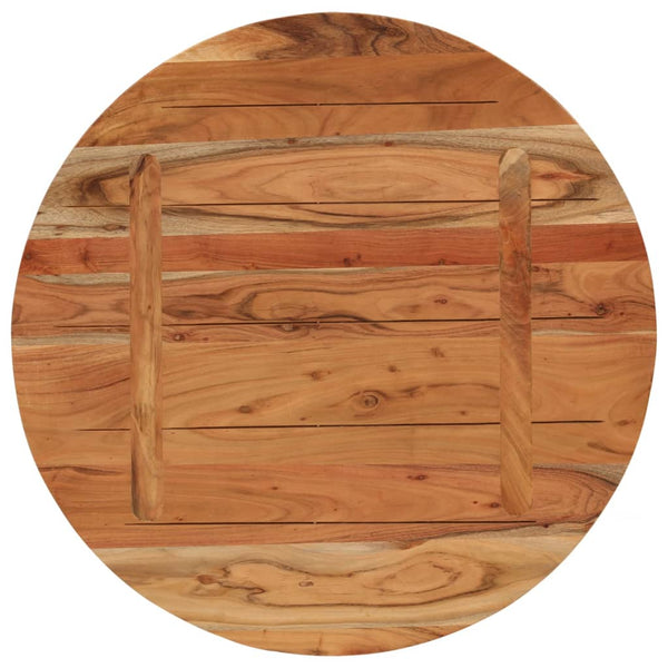 Runde Tischplatte Akazie Massivholz Ø80cm