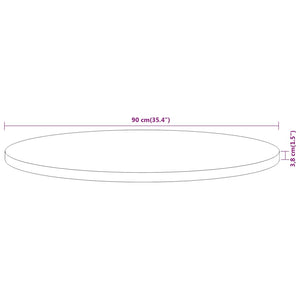 Akazie Tischplatte Rund Ø90cm