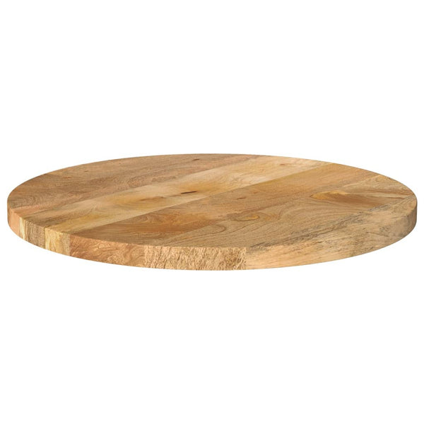 Runde Tischplatte aus Mango Massivholz Ø 50 cm