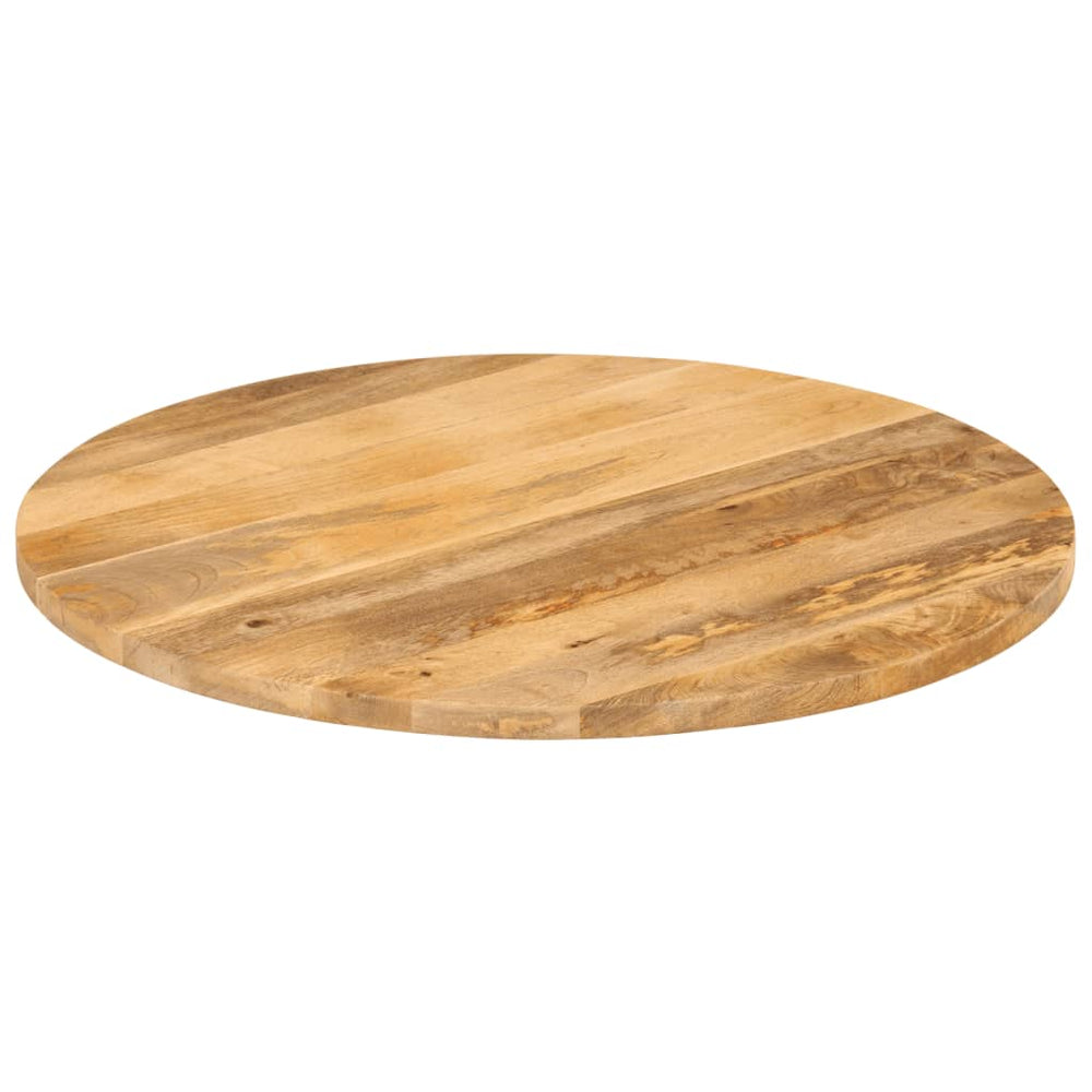 vidaXL Tabletop Ø 80x2.5 cm Round Solid Mango Wood