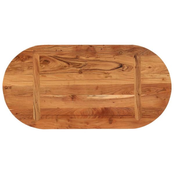Akazie Tischplatte Oval 80x40 cm