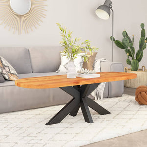 Akazie Tischplatte Oval 100x40 cm