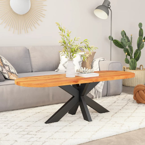 Akazie Tischplatte Oval 110x40 cm