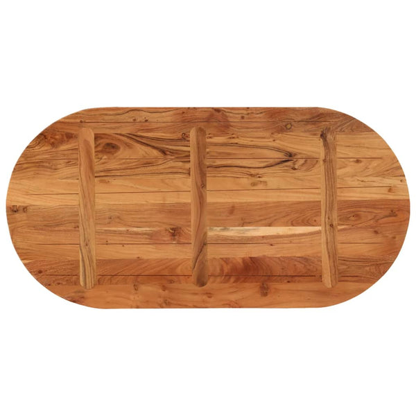 Akazie Tischplatte Oval 100x50 cm