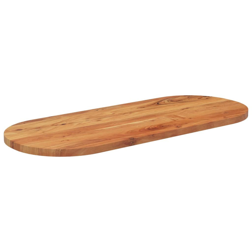 vidaXL Tabletop 120x50x2.5 cm Oval Solid Acacia Wood