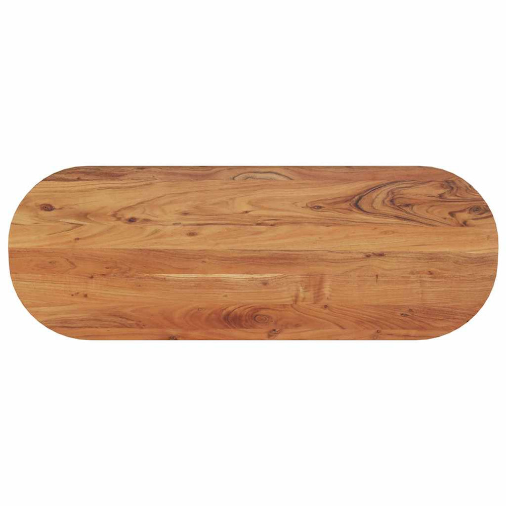 vidaXL Table Top 140x50x2.5 cm Oval Solid Acacia Wood