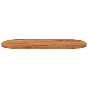 Tischplatte Oval 140x50 cm Akazie Massivholz