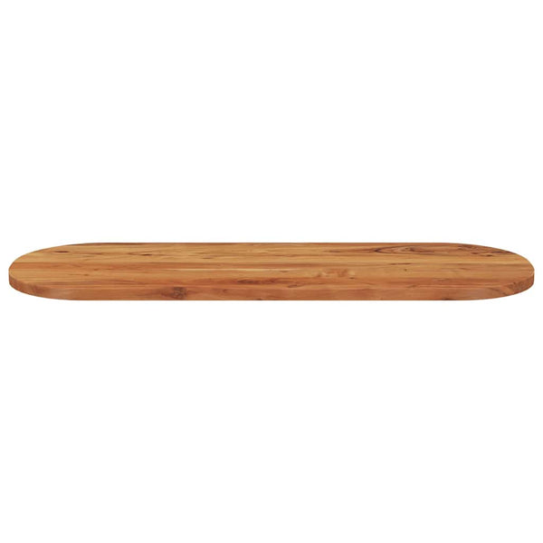Tischplatte Oval 140x50 cm Akazie Massivholz