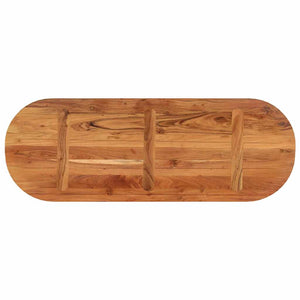 Tischplatte Oval 140x50 cm Akazie Massivholz
