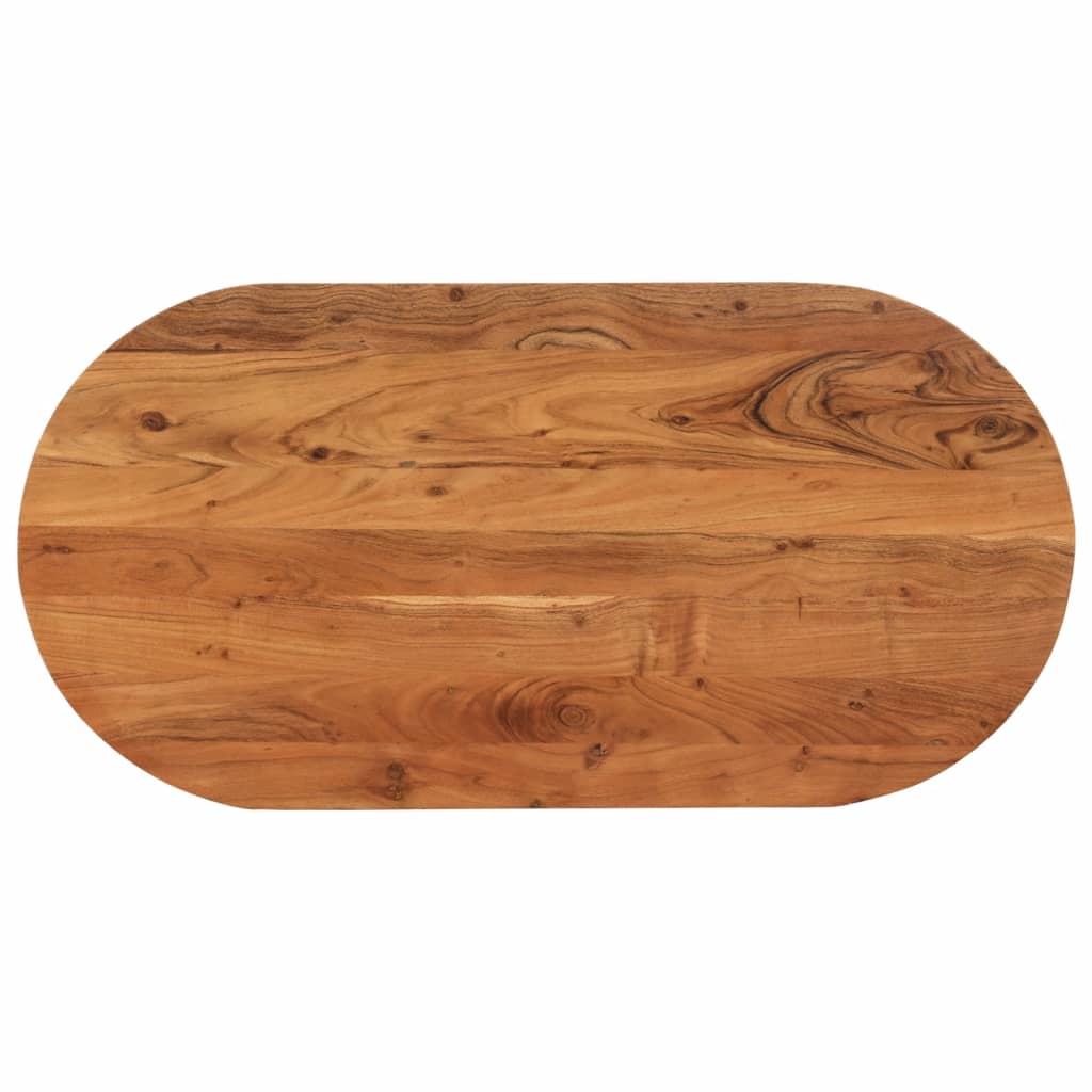 Tischplatte Oval 120x60cm Akazie Massivholz