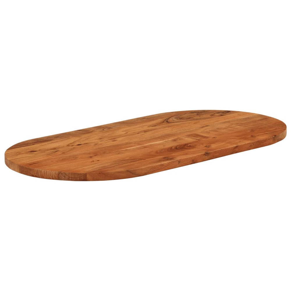 vidaXL Tabletop 120x60x2.5 cm Oval Solid Acacia Wood