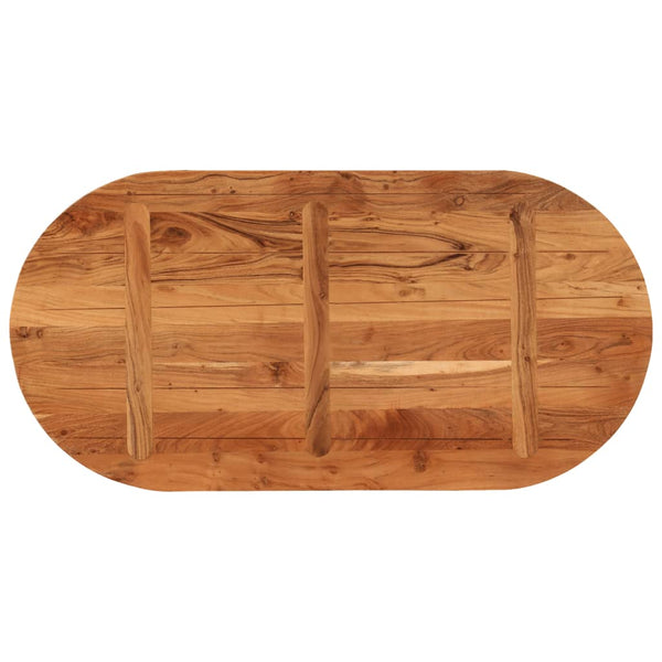 Tischplatte Oval 120x60cm Akazie Massivholz