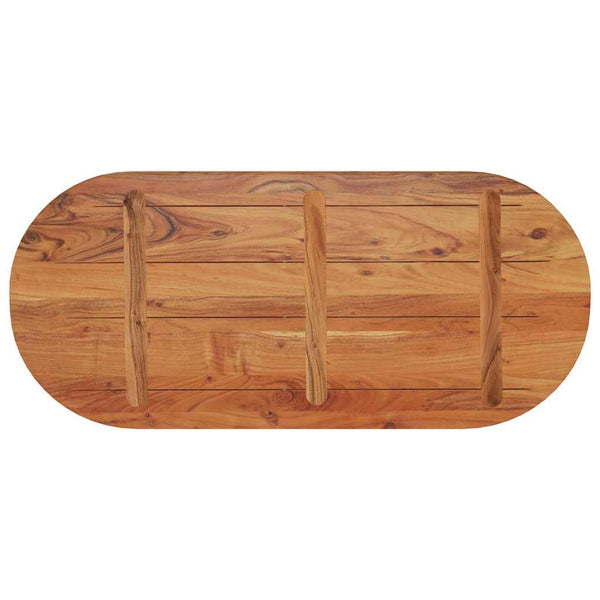 Akazie Tischplatte Oval 90x40 cm