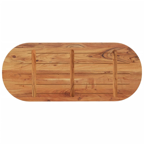 Akazie Tischplatte Oval 120x50 cm