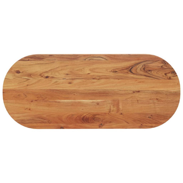 Tischplatte Oval 140x60 Akazie Massivholz