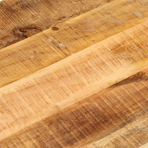 Ovale Tischplatte aus Mangoholz, 80x40 cm