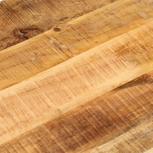 Ovale Tischplatte aus Mangoholz, 110x40 cm