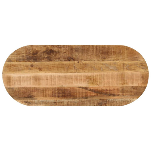 Tischplatte Oval 110x50 cm Mango Massivholz