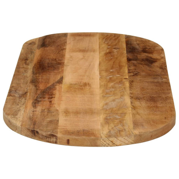 Tischplatte Oval 120x60 cm Mango Massivholz