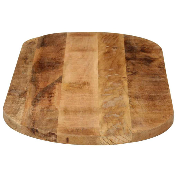 Ovale Tischplatte aus Mangoholz, 140x60 cm