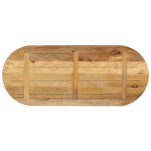 Tischplatte Oval 90x40 cm Mango Massivholz
