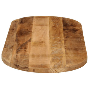 Tischplatte Oval 140x60 cm Mango Massivholz