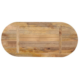 Tischplatte Oval 80x40 Mango Massivholz