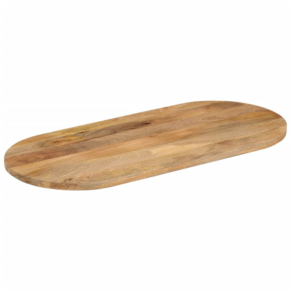 Tischplatte Oval 110x40 Mango Massivholz