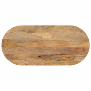 Tischplatte Oval 140x50 Mango Massivholz