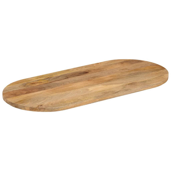 Tischplatte Oval 140x50 Mango Massivholz